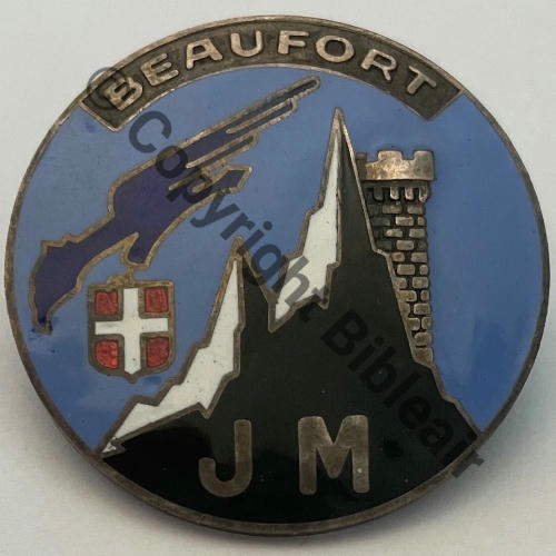 Grpt SAVOIE  Centre PATUREAU-MIRAND (CDT) Eqp VAGNOT  A.AUGIS ST.BARTH 2Lign Bol allonge Dos lisse EMAIL (Chimere et chateau de Beaufort) Src.historiacollection2a PV553Eur 